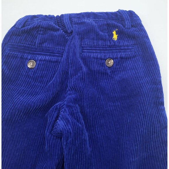 POLO Ralph Lauren Boys 3T Blue Corduroy Pants Holiday School Pic Church Preppy - Picture 6 of 11